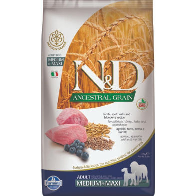 FARMINA N&D Dog Ancestral Grain Lamb MED-MAXI 12kg