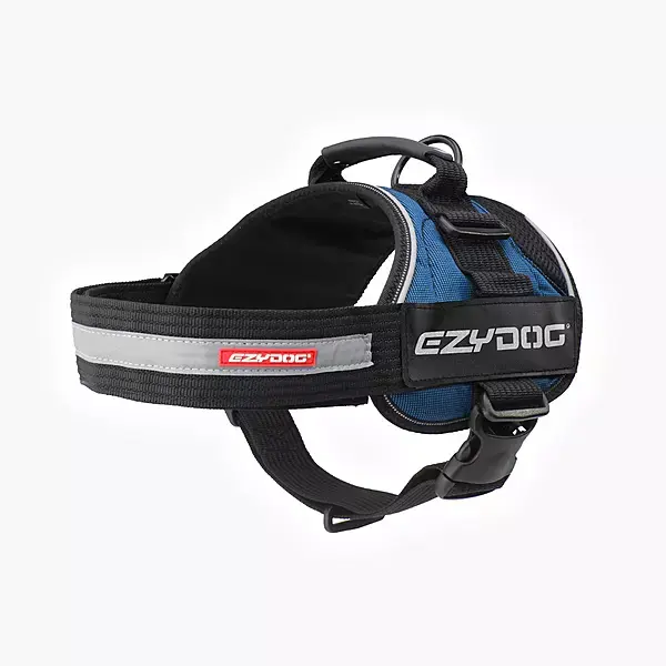 EzyDog Convert Harness with D-Ring Small Blue
