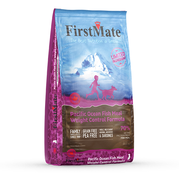 FirstMate Dog LID Grain Free Pacific Ocean Fish Senior/WghtCtrl 25lb