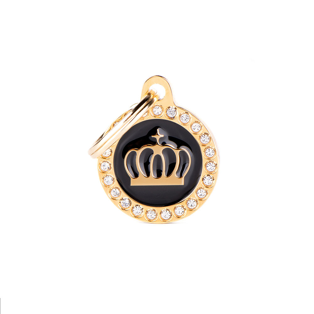 MyFamily Tags Glam Circle Crown Gold