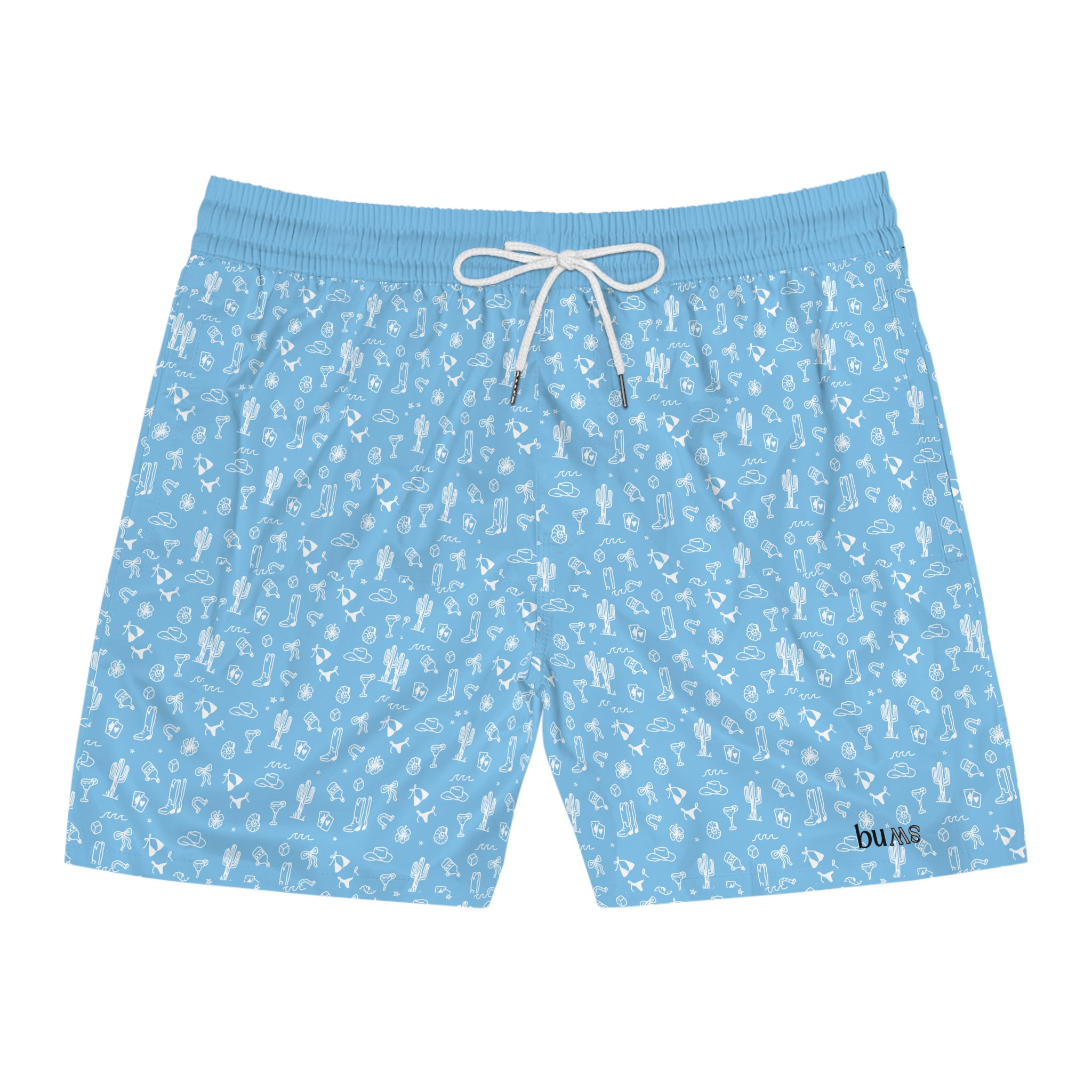 Bums Blue Country Swim Trunks