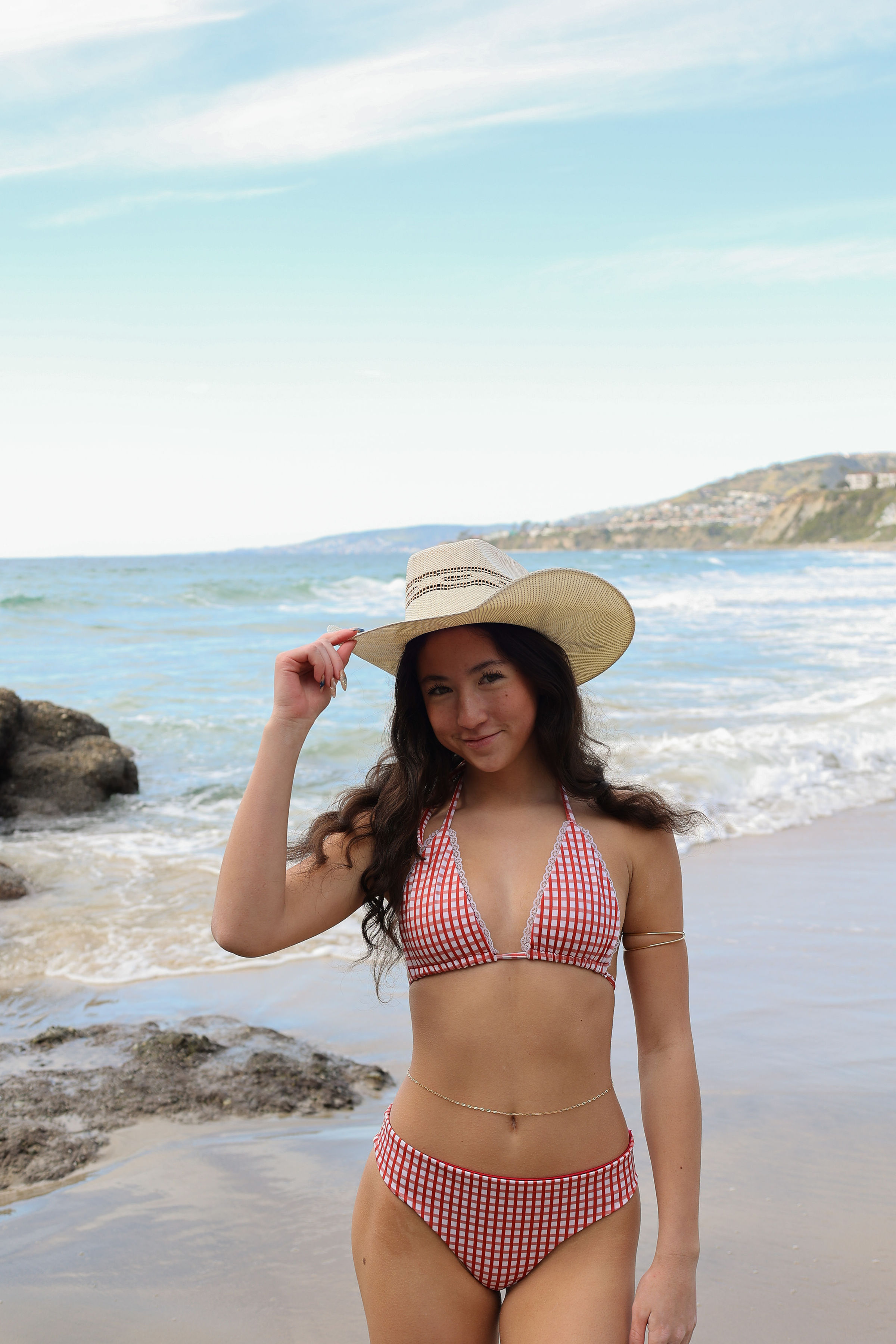 Anneke Triangle Lacey Reversible Top