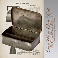 Antique fishing Bait box. Dated 1889 | Onemanonerod Antique fishing Bait box. Dated 1889 | Onemanonerod