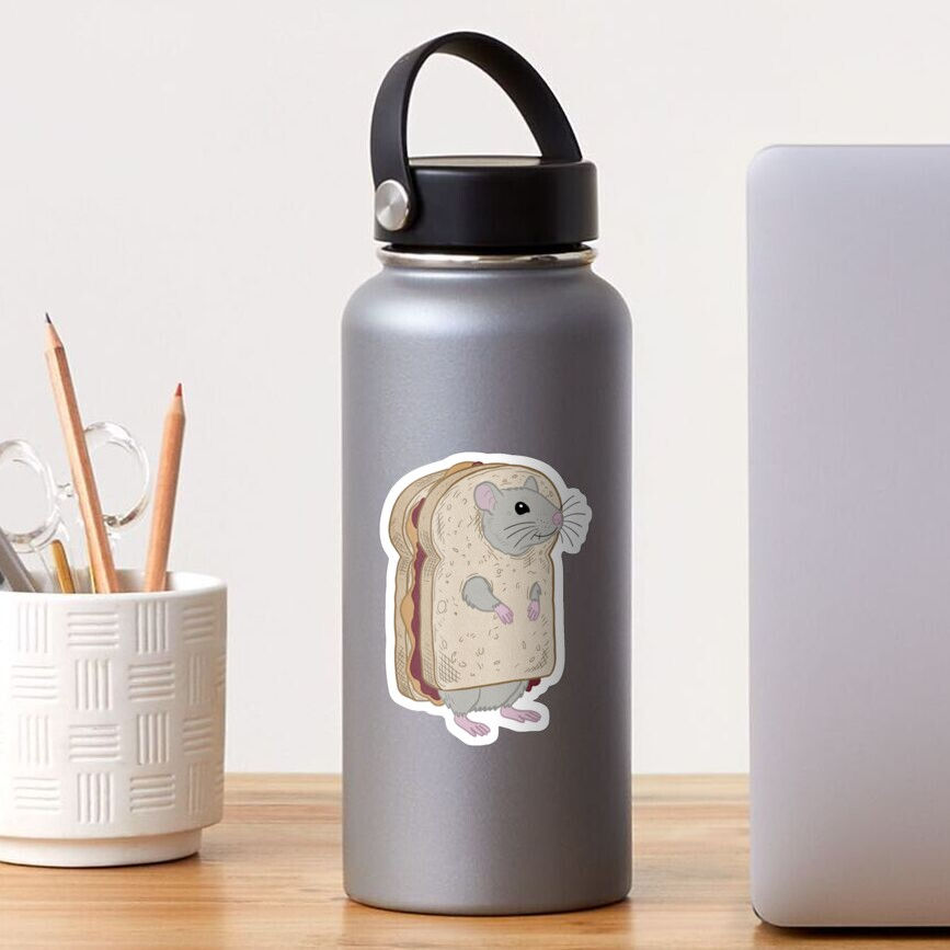 PB&J Rat Vinyl Sticker
