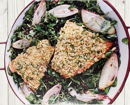 Pine Nut Crusted Salmon