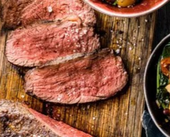 Cajun Steak with Bean Salad