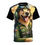 Thumbnail: Pilot Dog Illustration Tee | Aviator Golden Retriever All-Over Print