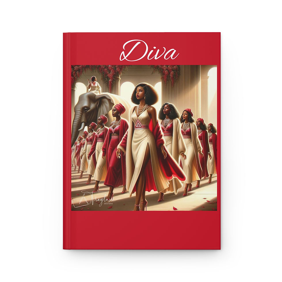 Thumbnail: Delta Sigma Diva Hardcover Journal — Sorority Sister Keepsake Notebook
