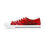 Thumbnail: Low Top Sneakers, Red Symmetric Patterns Gematric Design