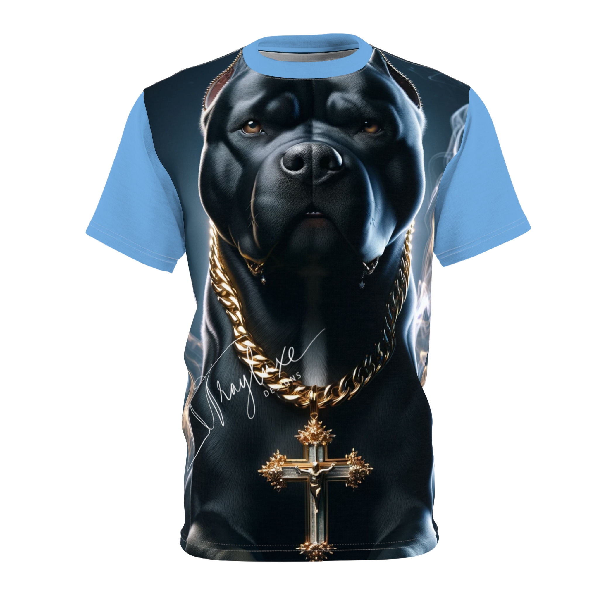 Unisex Cut & Sew Tee (AOP) King Pitbull 