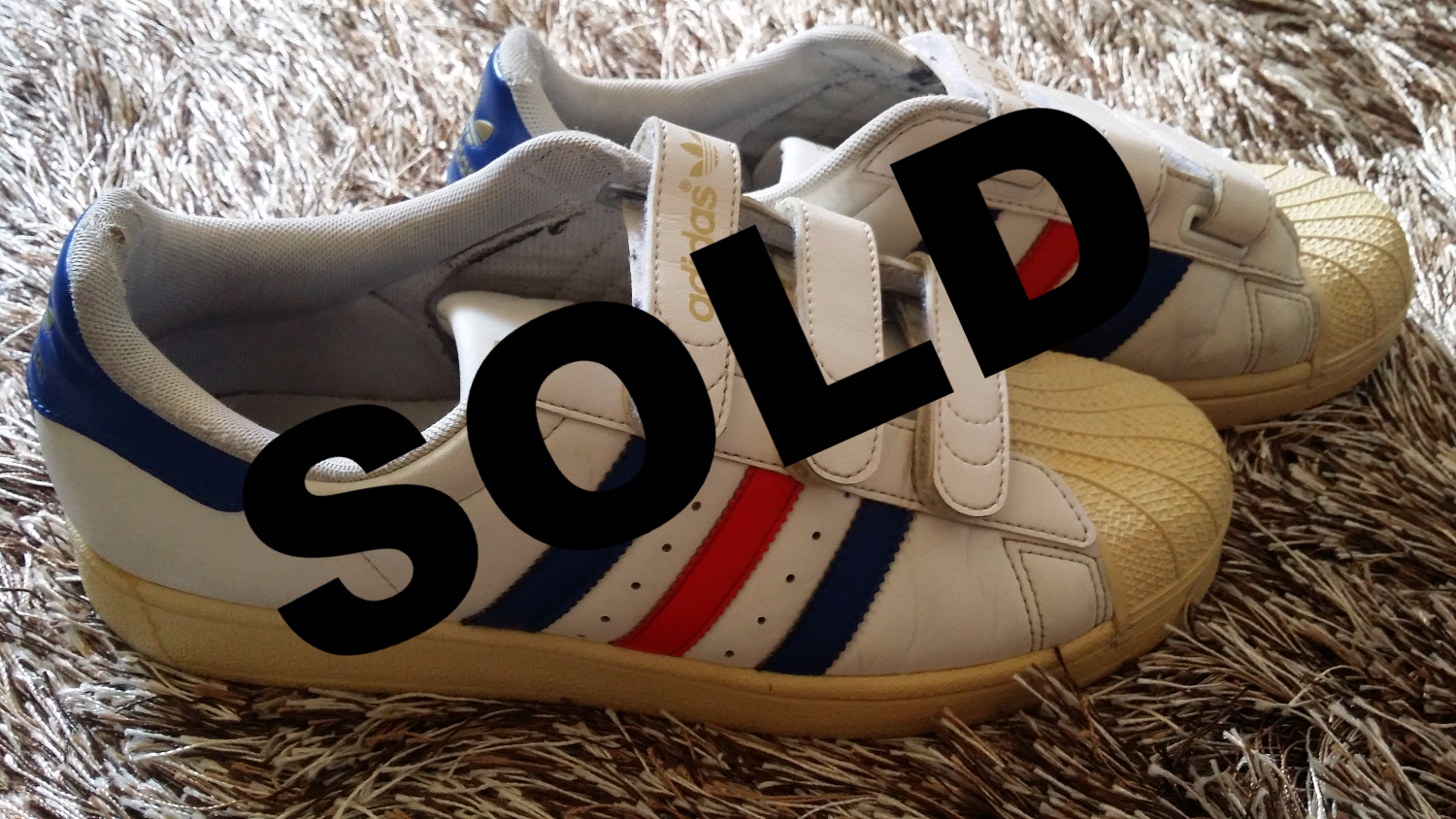 Preloved Adidas Superstar Red White Blue