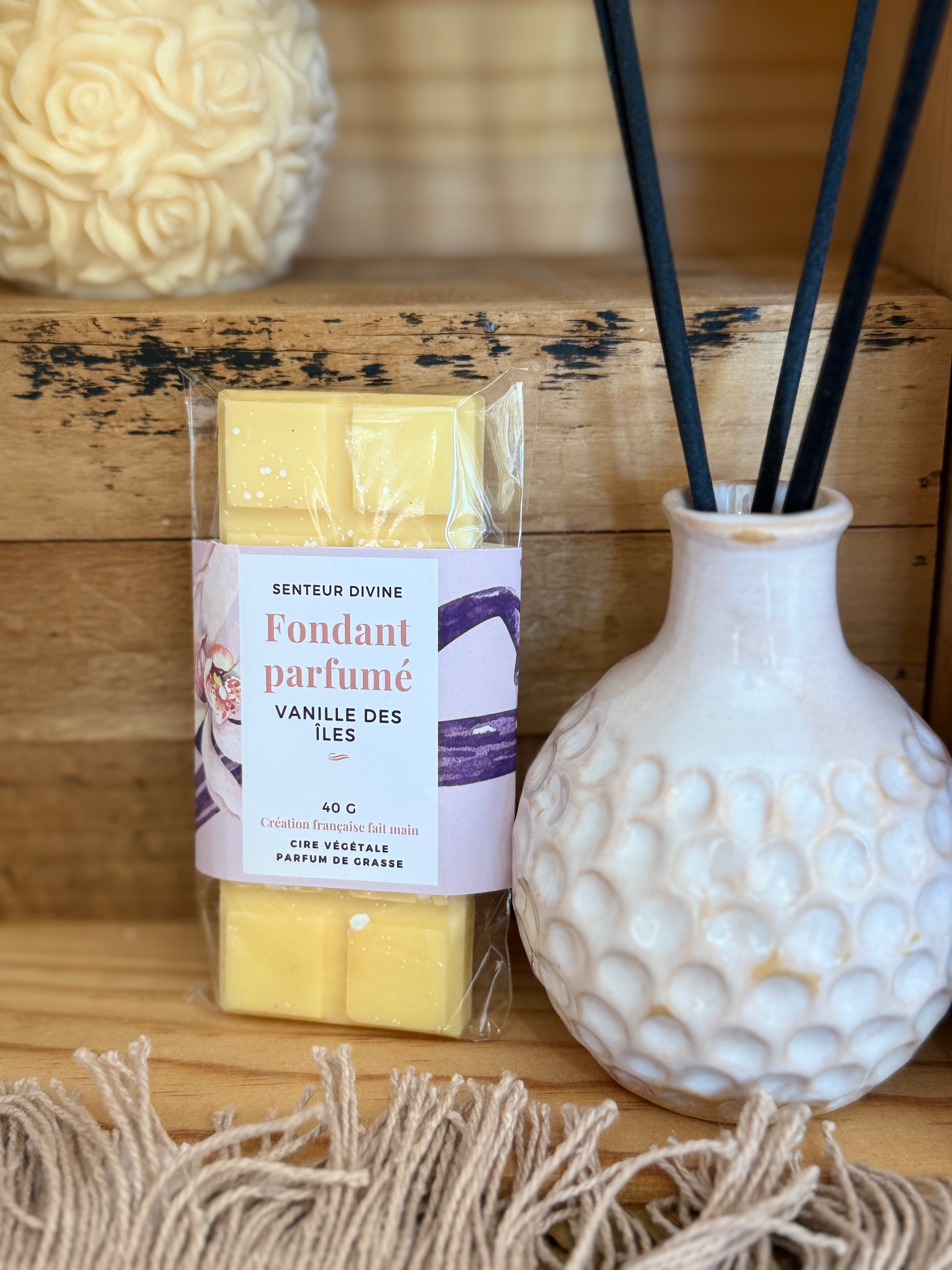 Tablette fondante parfumée - Vanille des îles