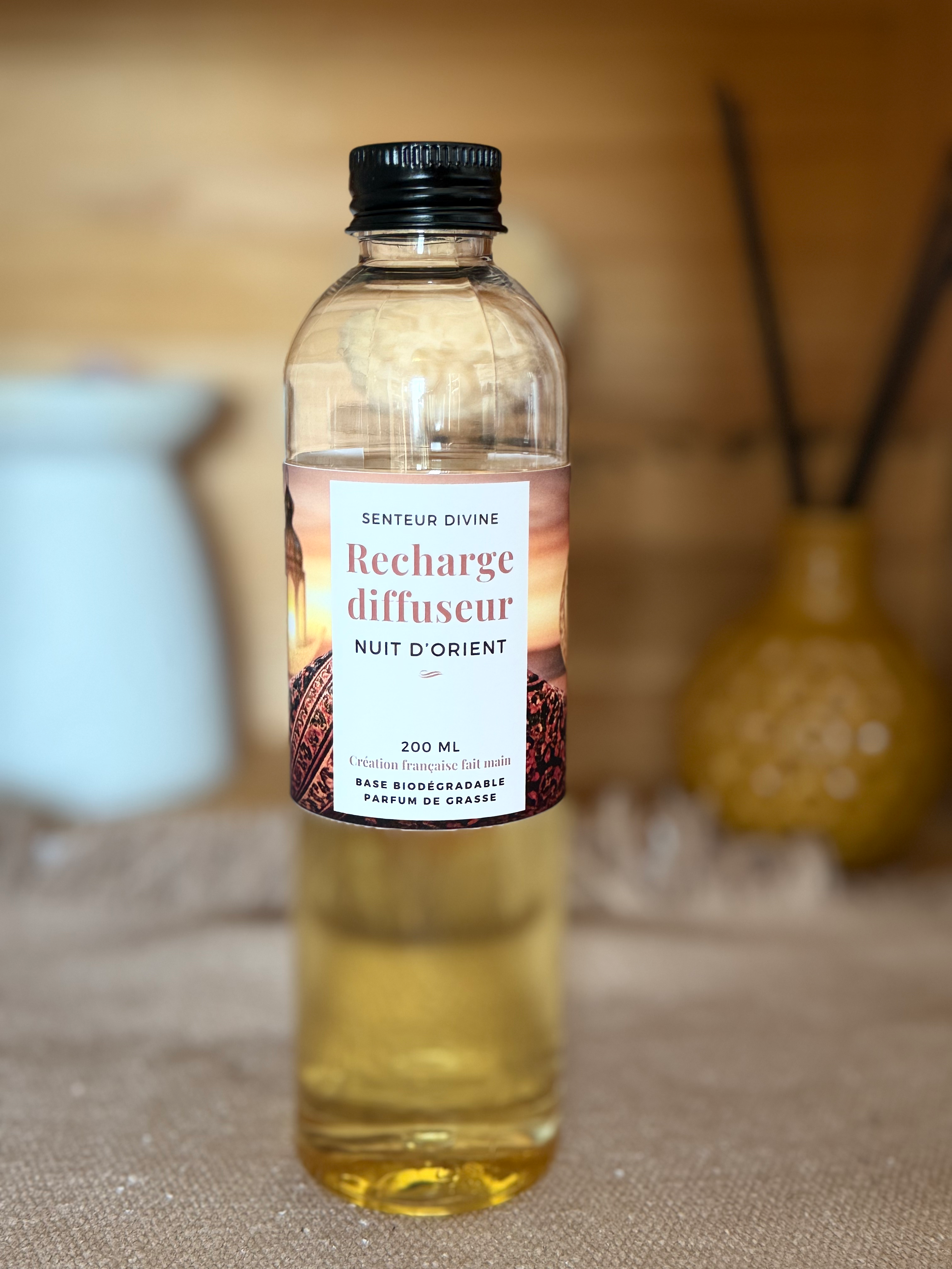 recharge pour diffuseur à bâtons parfum nuit d'orient 200ml