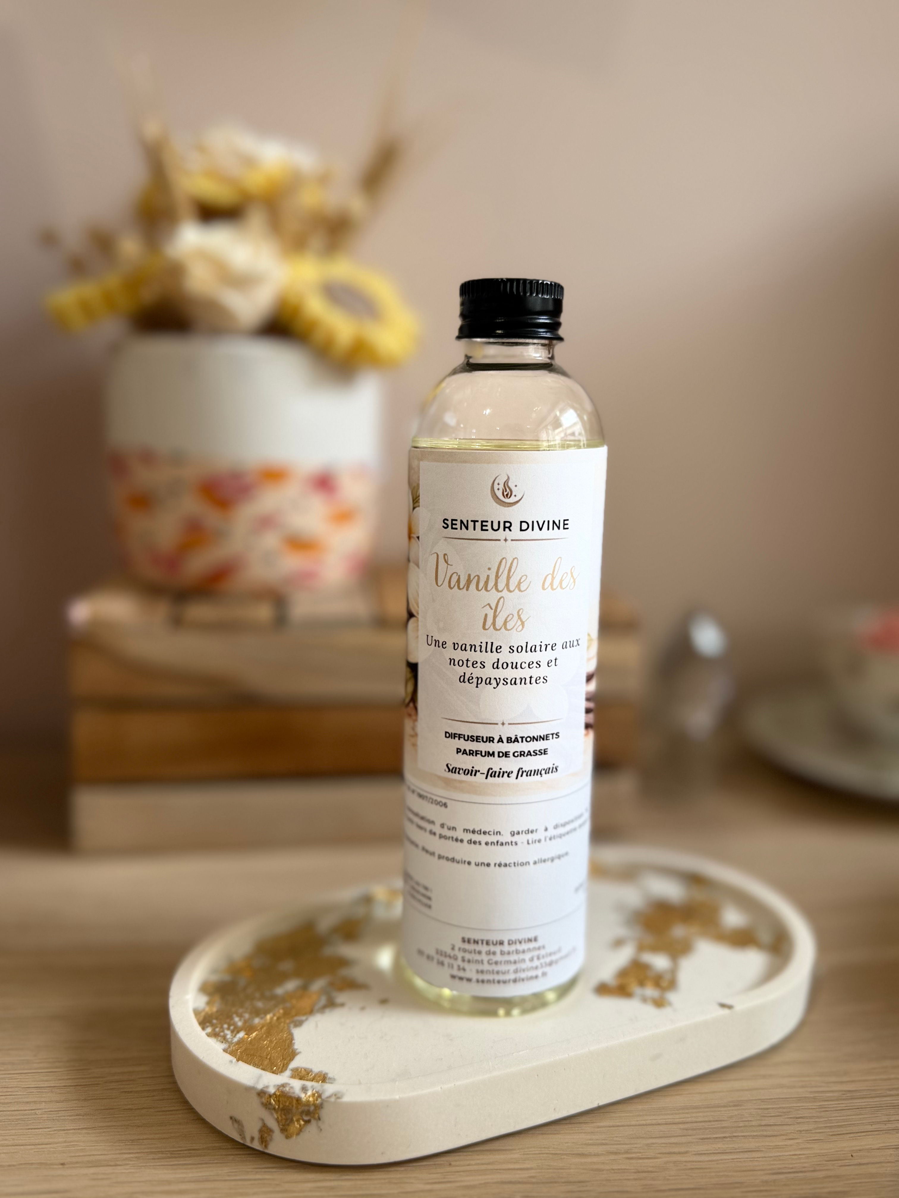 Recharge pour diffuseur à bâtonnets – Vanille des îles – 230 g