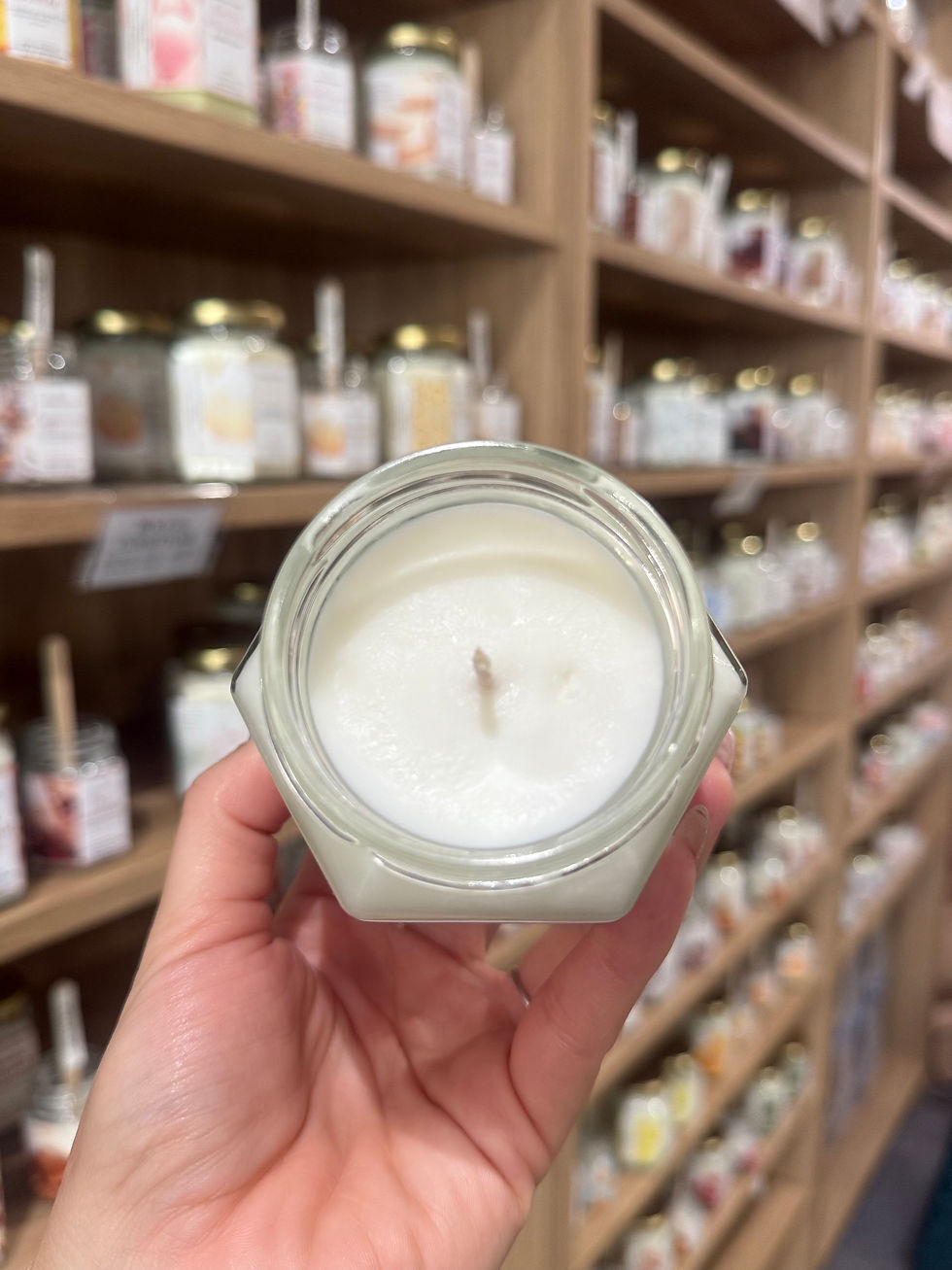 Bougie Rose artisanale en cire de coco-soja – Senteur Divine