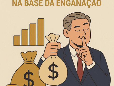 Homem com saco de dinheiro em mãos fazendo o sinal de silêncio para propina que está recebendo