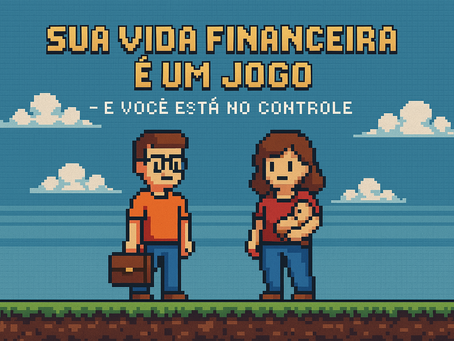 figura ilustrativa em formato de video game