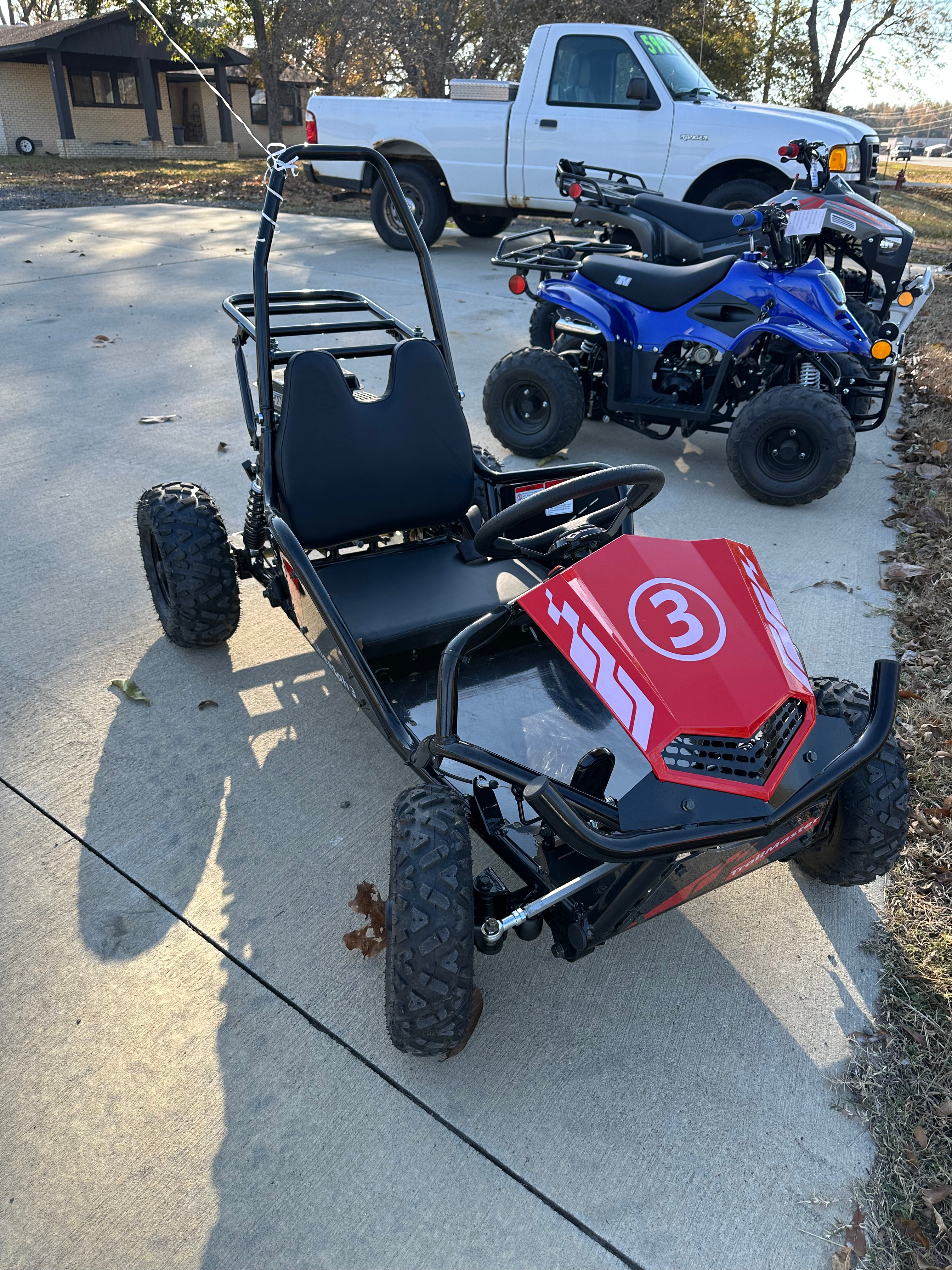 2025 Trailmaster Cheetah 3 Go Kart- Red