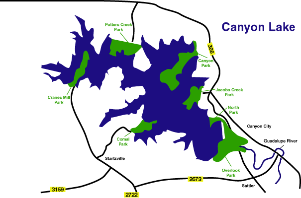 Canyon Lake Map Texas Home | Guadriver
