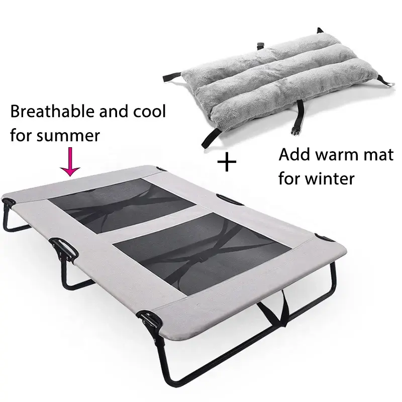 Thumbnail: High Quality Foldable Breathable Raised Elevated Dog Bed