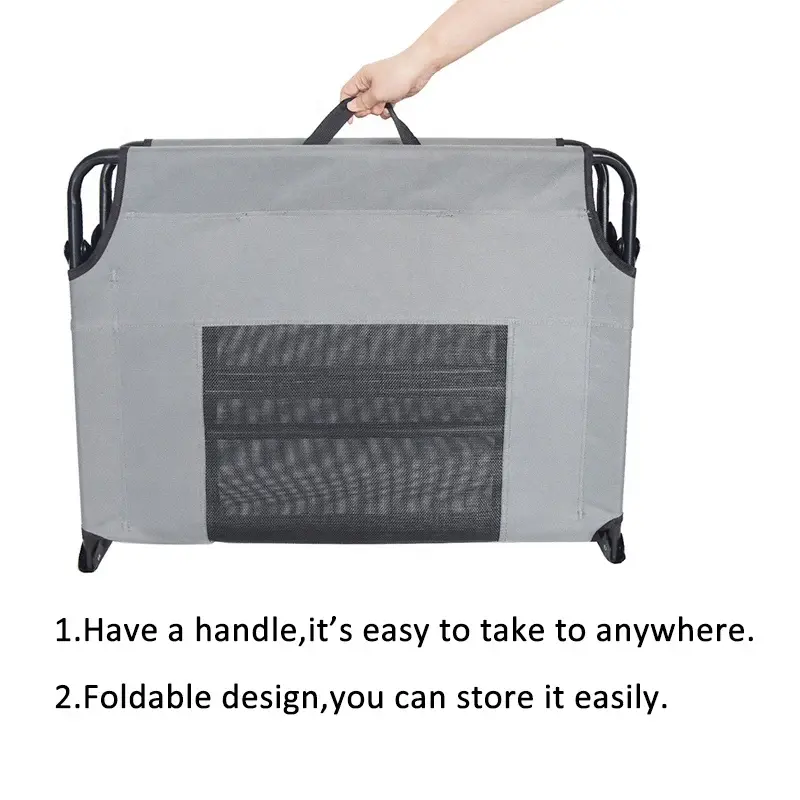 Thumbnail: High Quality Foldable Breathable Raised Elevated Dog Bed
