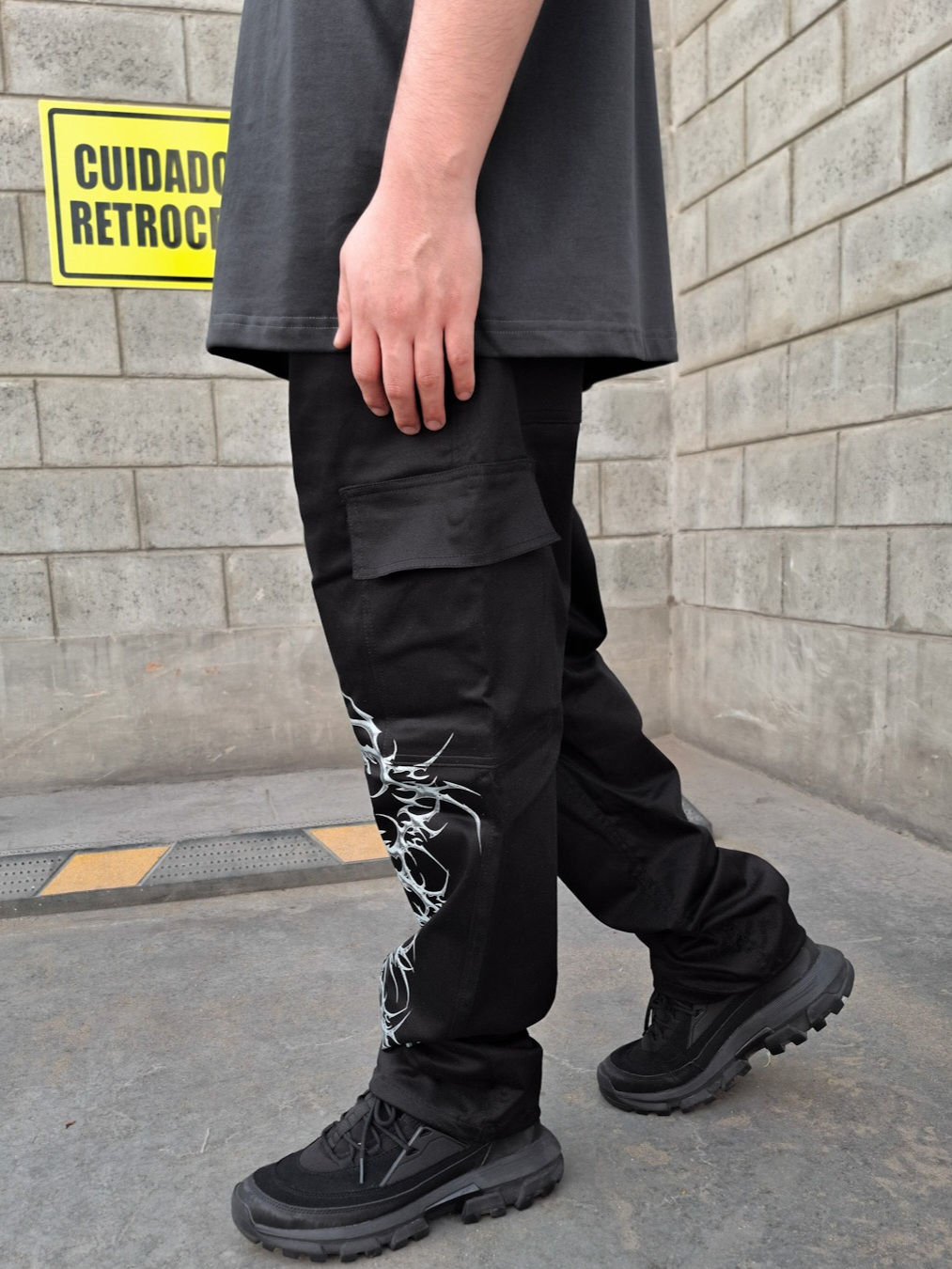 Cargo Pant Oversize Black Drill