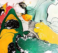 Abstrakt, Wandbild / Masche