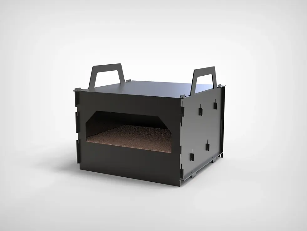 Thumbnail: Module of Pizza oven for brazier, grill or fire pit Collapsible