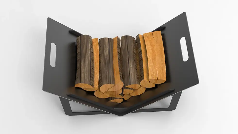 Thumbnail: Collapsible firewood rack "V-Light"