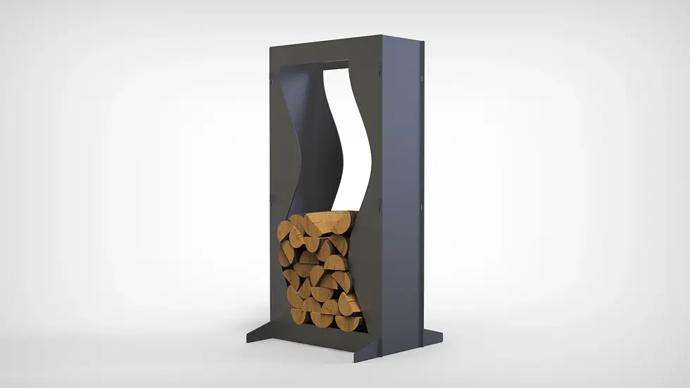 Thumbnail: Collapsible firewood rack "Wave-Small"