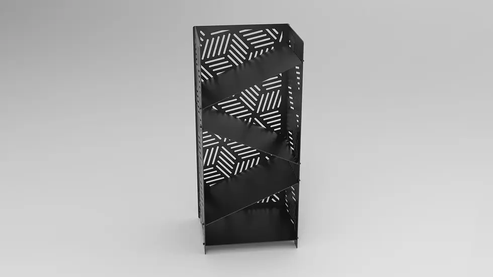 Thumbnail: Collapsible firewood rack "S"