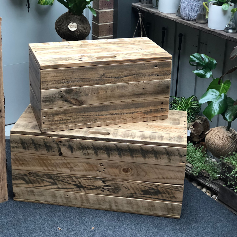 Upcycled Pallet Boot Box