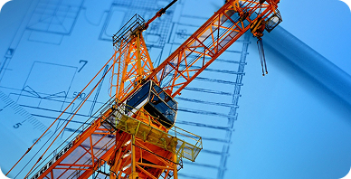 Architecture and engineering professionals reviewing plans