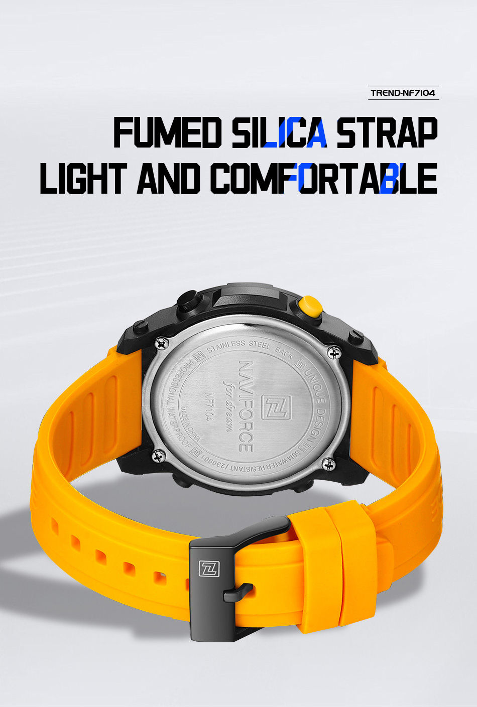 Thumbnail: NAVIFORCE Brand Original Men Fashion Watch Water Resistant Personality Wristwatc