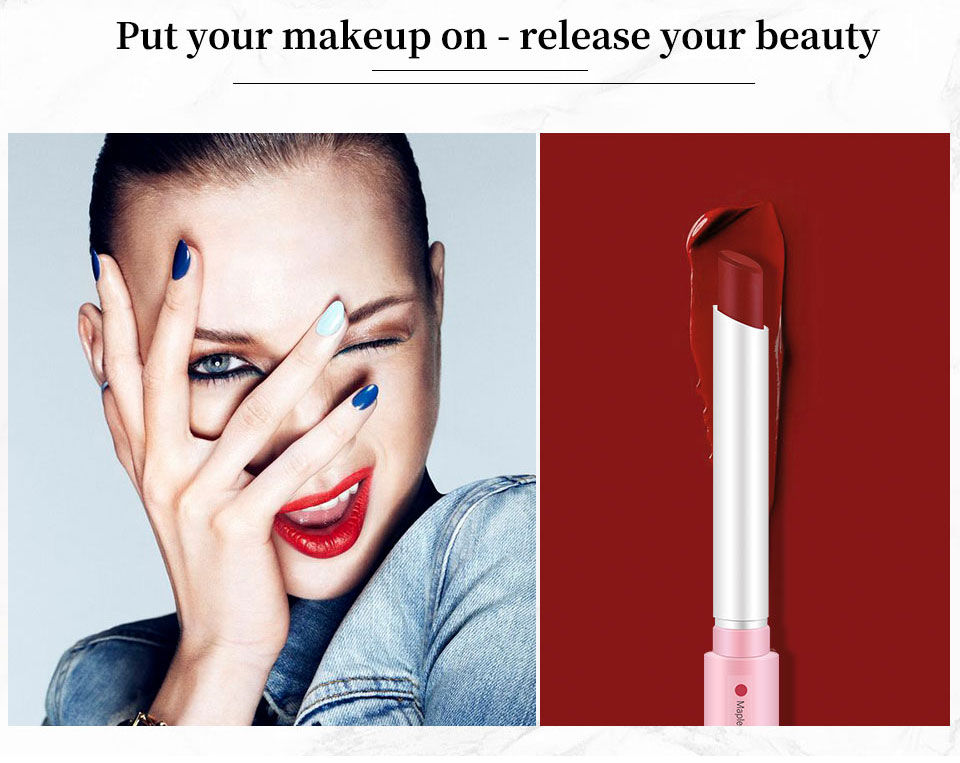 Thumbnail: 4-Lasting Stick Waterproof Lip Set - Long-Lasting Matte Lipstick with Transparen