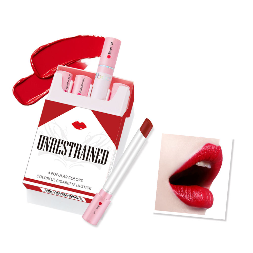 4-Lasting Stick Waterproof Lip Set - Long-Lasting Matte Lipstick with Transparen