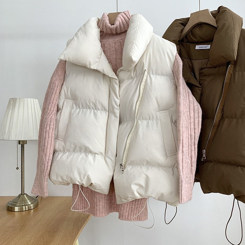 Thumbnail: Women Fashion Autumn New 2024 Stand Collar Elegant Down Coats Warm Outerwear Cas