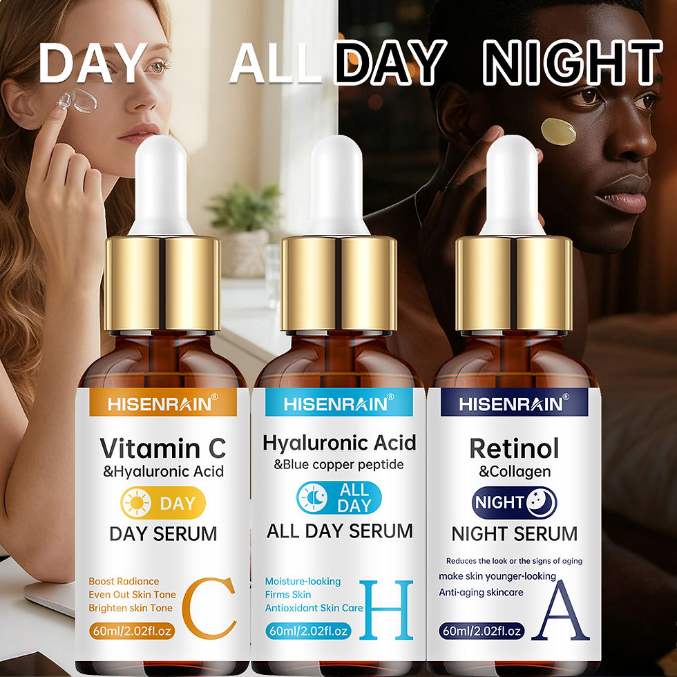 Thumbnail: HISENRAIN Vitamin C + Retinol + Hyaluronic Acid Serum Duo | Anti-Aging Brighteni