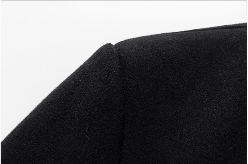 Thumbnail: New Winter Men Lapel Business Casual Trench Coats Long Jackets Overcoats Male Ca