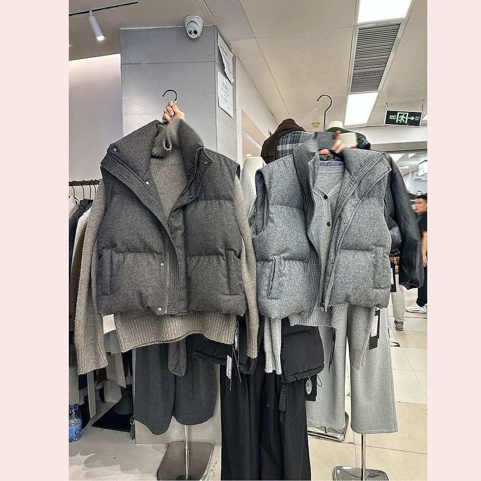 Thumbnail: Neploe Korea Chic Streetwear Personalized Vest Short Parkas Casual Elegant Coat 