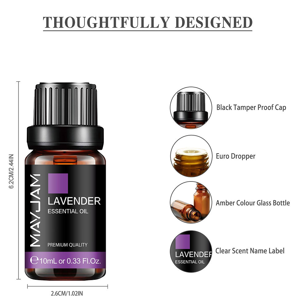 Thumbnail: MAYJAM 10ML Essential Oil Lavender Jasmine Eucalyptus Vanilla Sandalwood Bergamo