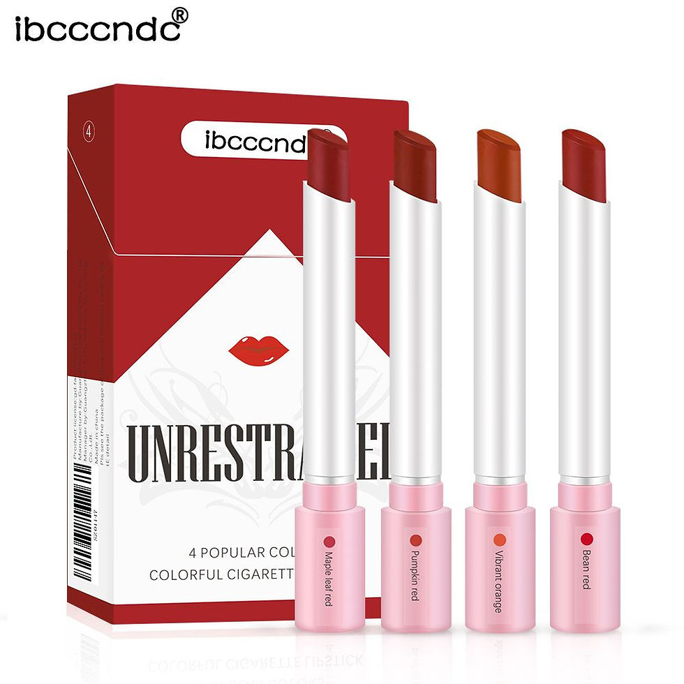 Thumbnail: 4-Lasting Stick Waterproof Lip Set - Long-Lasting Matte Lipstick with Transparen