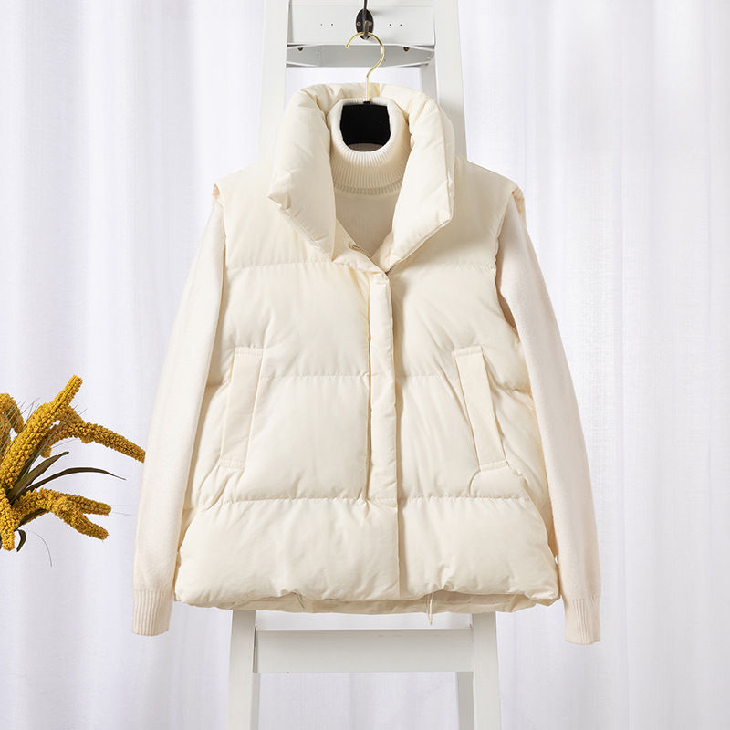 Thumbnail: Women Fashion Autumn New 2024 Stand Collar Elegant Down Coats Warm Outerwear Cas
