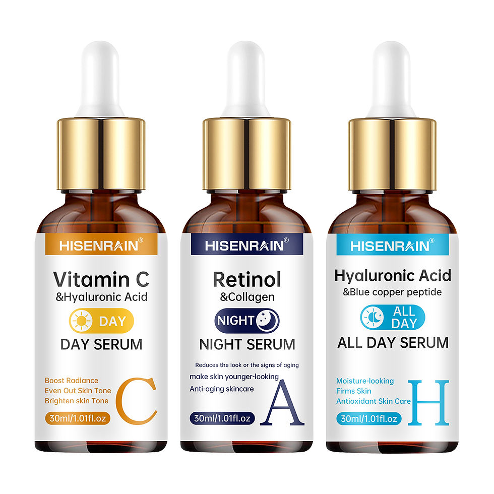 Thumbnail: HISENRAIN Vitamin C + Retinol + Hyaluronic Acid Serum Duo | Anti-Aging Brighteni