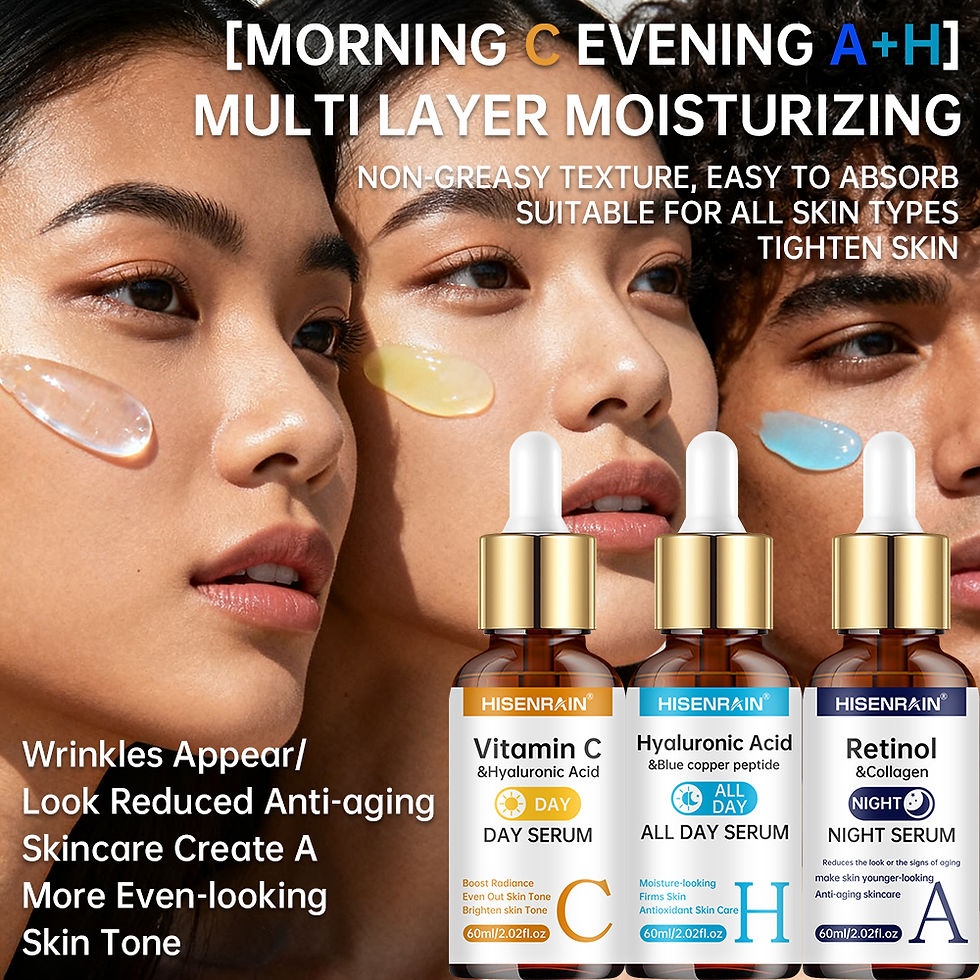 Thumbnail: HISENRAIN Vitamin C + Retinol + Hyaluronic Acid Serum Duo | Anti-Aging Brighteni