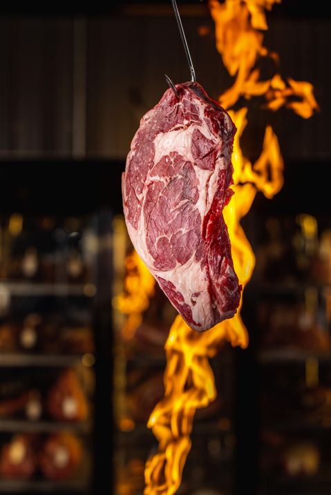 Culinary brand photography Seattle, meat presentation