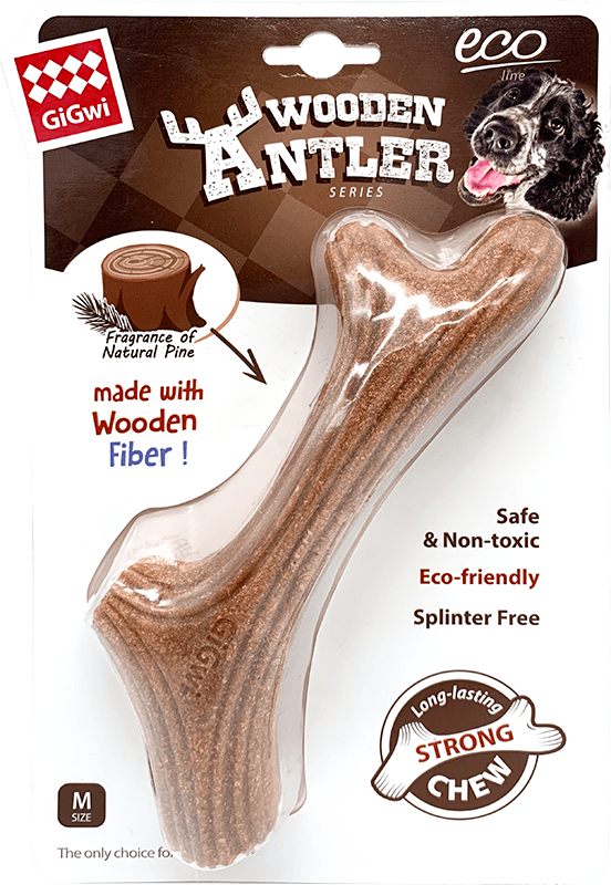 Miniatura: WOODEN ANTLER MADERA NATURAL 1PZA 8456