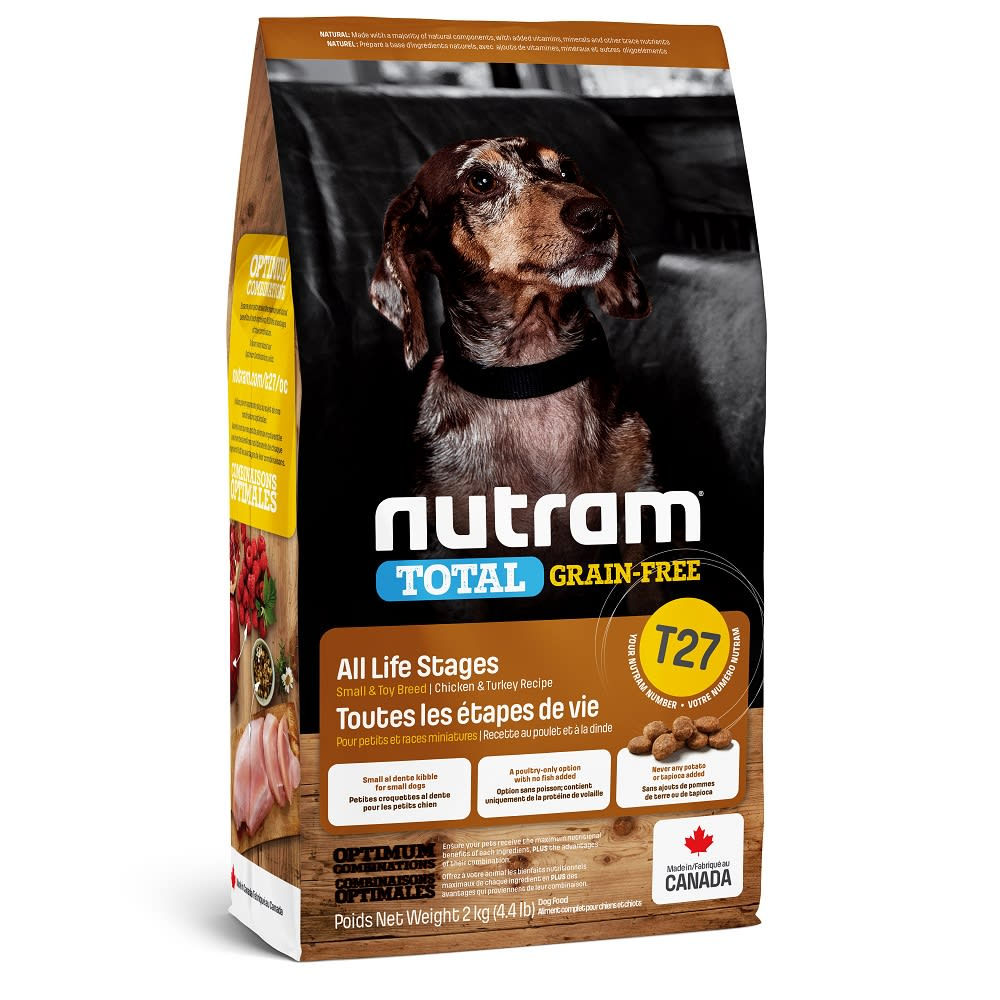 NUTRAM T27 CANINO RAZA PEQUEÑA PAVO, POLLO Y PATO