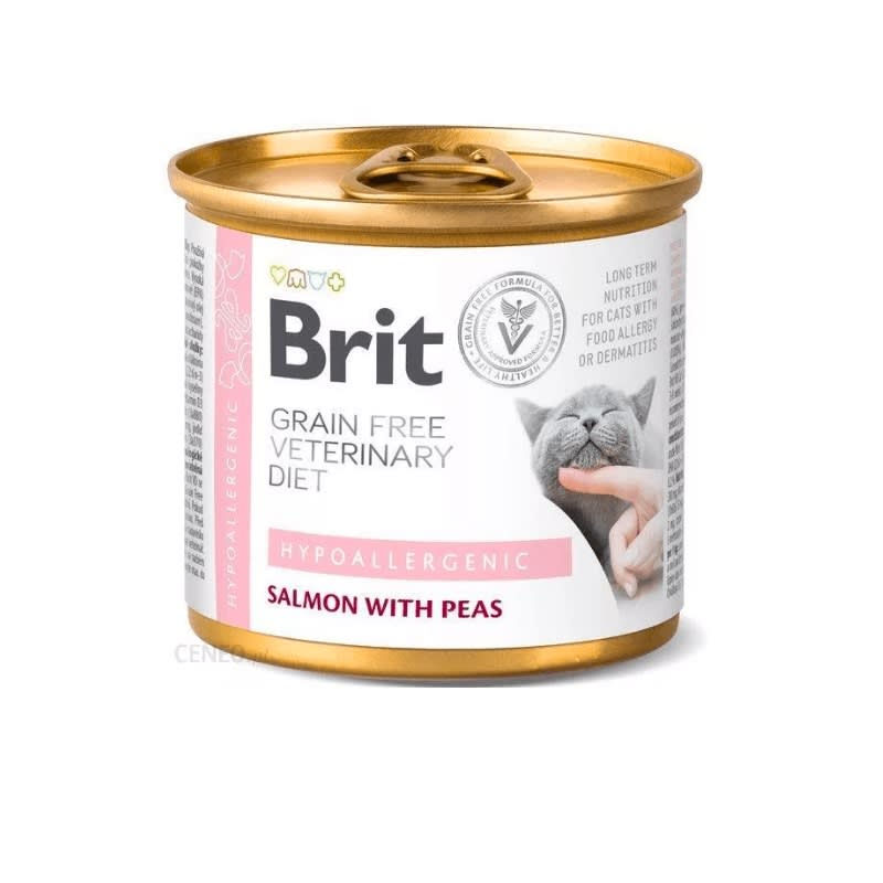 BRIT MEDICADO FELINO LATA HIPOALERGENICO 200GR
