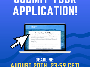 Reminder: Apply for the Heritage Field School!